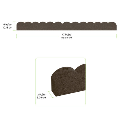 4" x 48" Scallop Garden Border (2pk)