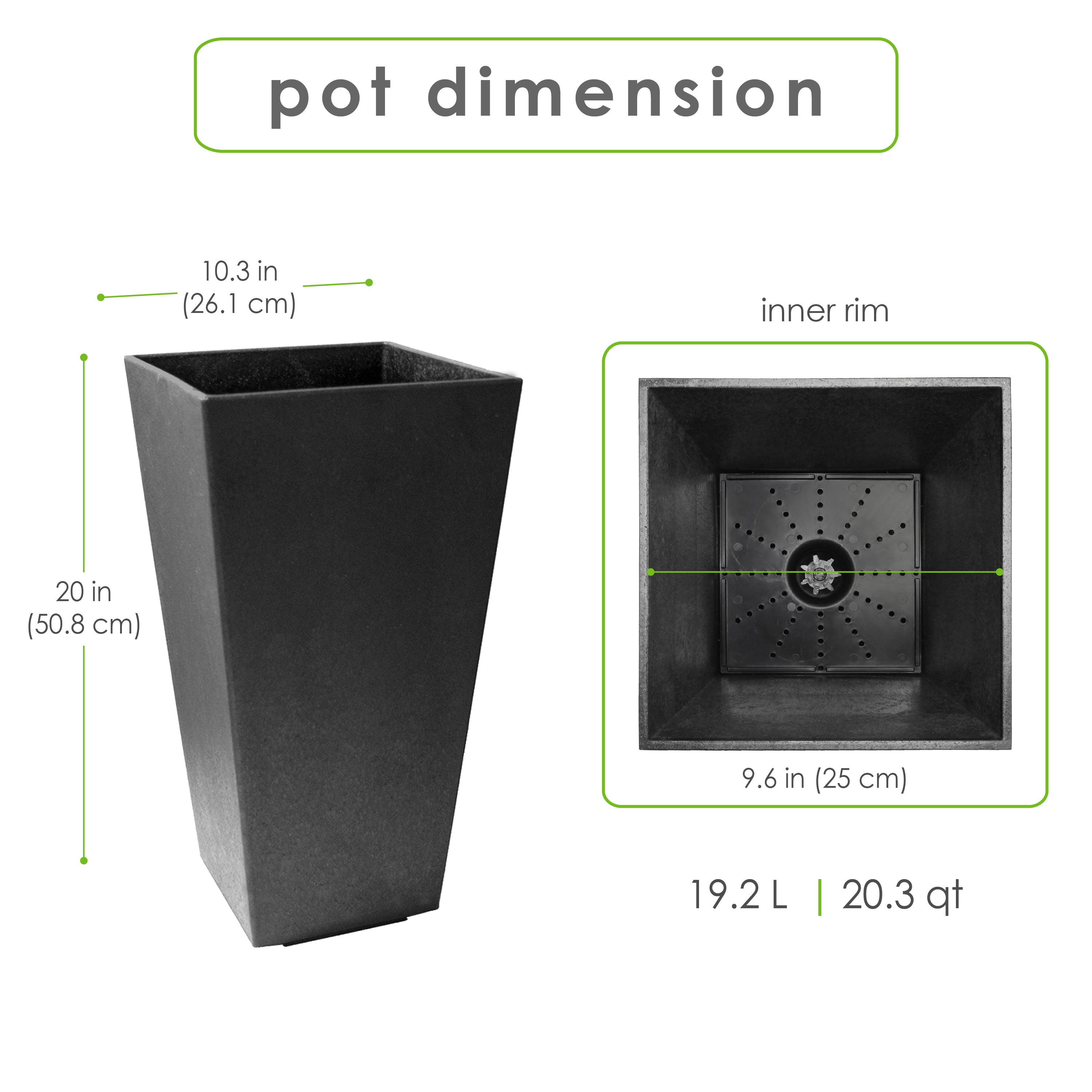 Jardinière Sonata 20"