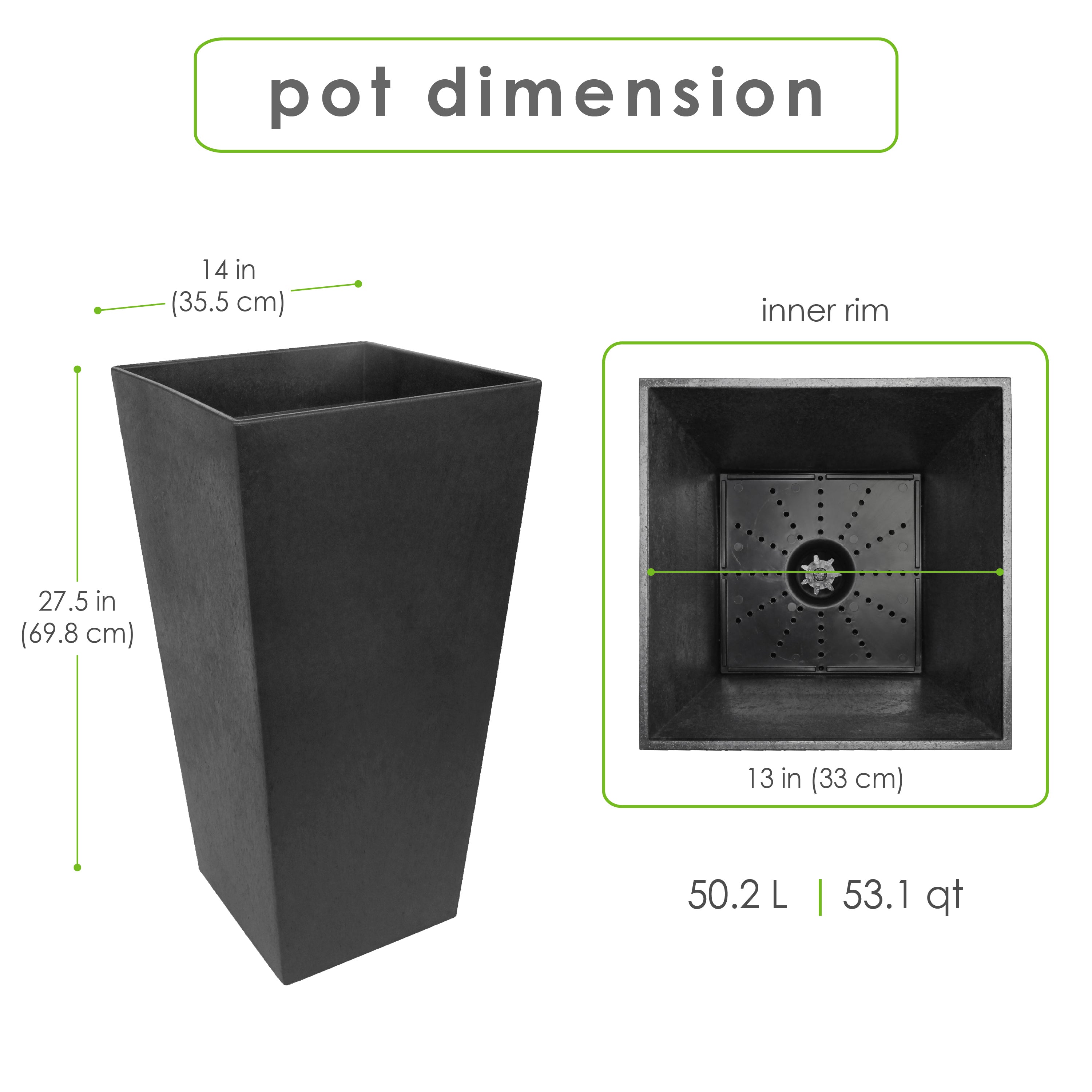 Jardinière Sonata 28"