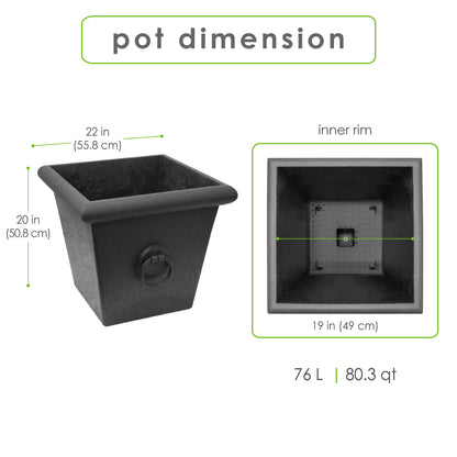 Jardinière Piazza 20"