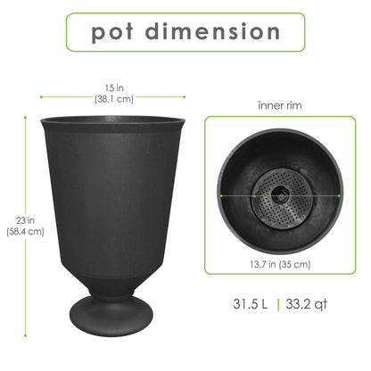 23" Vibrato Urn Planter